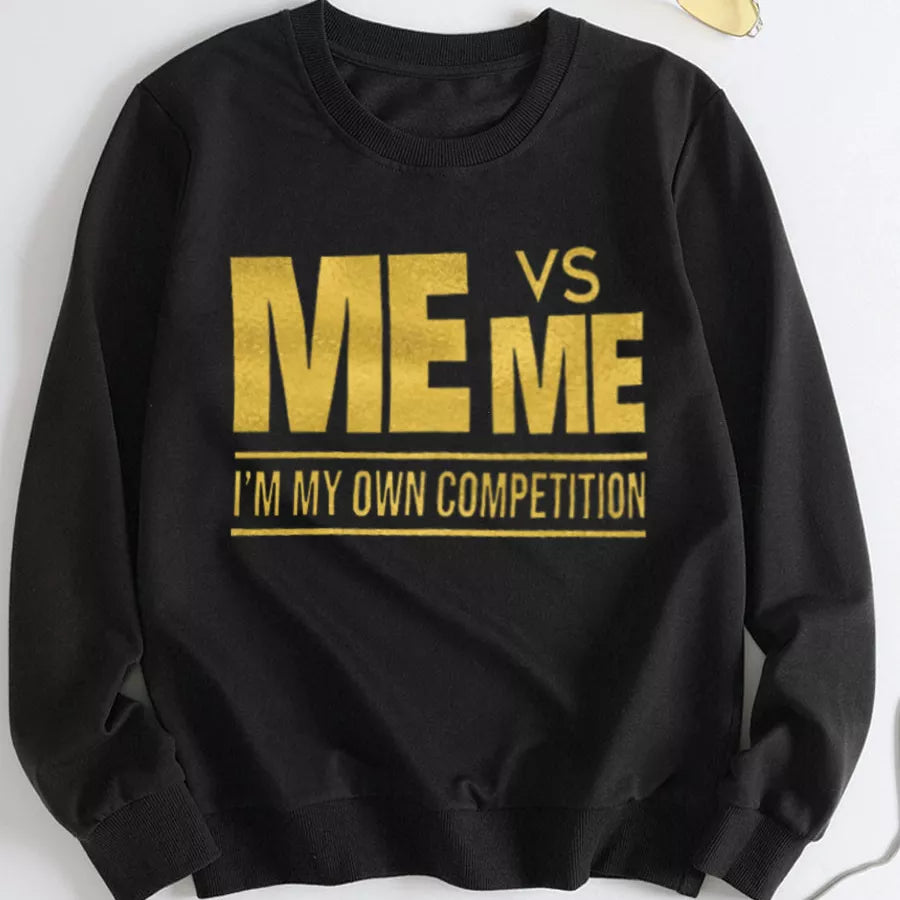 A Me vs Me Situation Graphic Sweatshirt