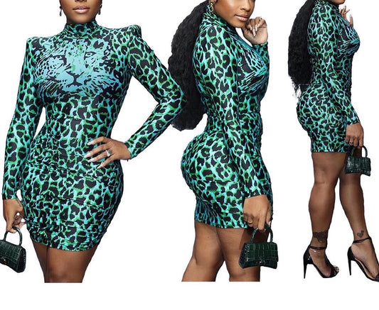 A Always Fierce Leopard Print Dress