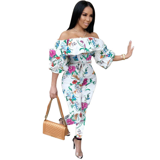 Ready To Ruffle Flower Jumpsuit
